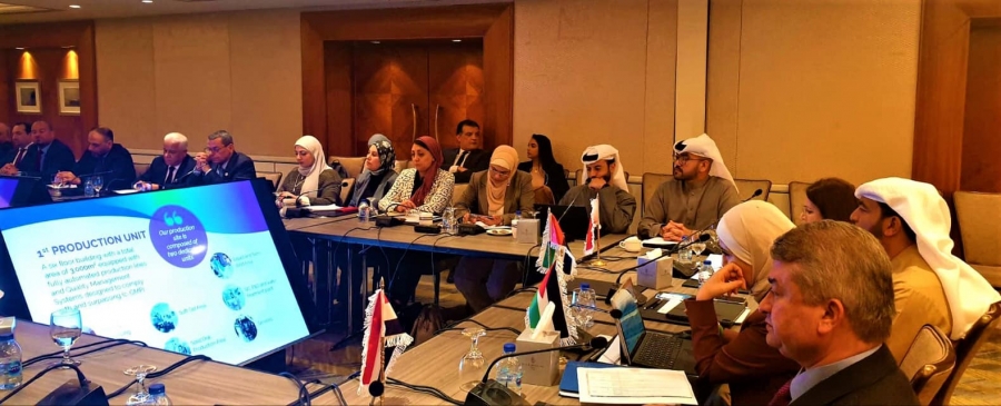 دعاء سليمة المدير التنفيذي لمركز تحديث الصناعة تشارك بأعمال اللجنة العليا للشراكة الصناعية المصرية الإماراتية الأردنية البحرينية بالعاصمة عمان